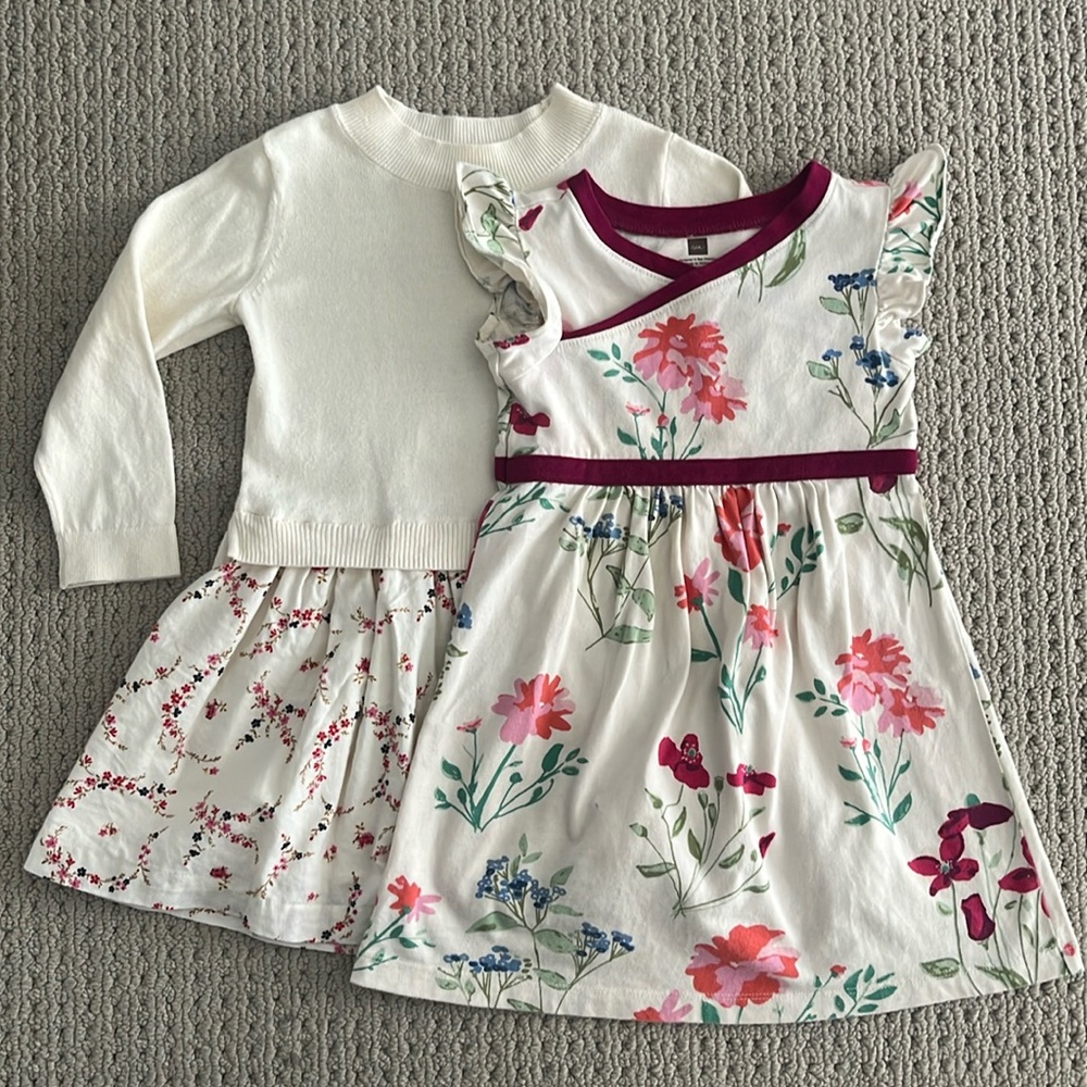 Tea collection and Gap 3T dresses set
